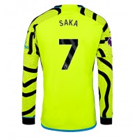 Koszulka piłkarska Arsenal Bukayo Saka #7 Strój wyjazdowy 2023-24 tanio Długi Rękaw
